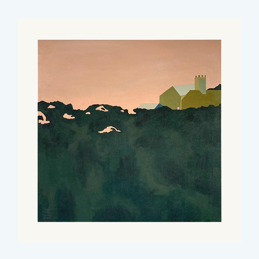 Houses In The Woods Painting No 2