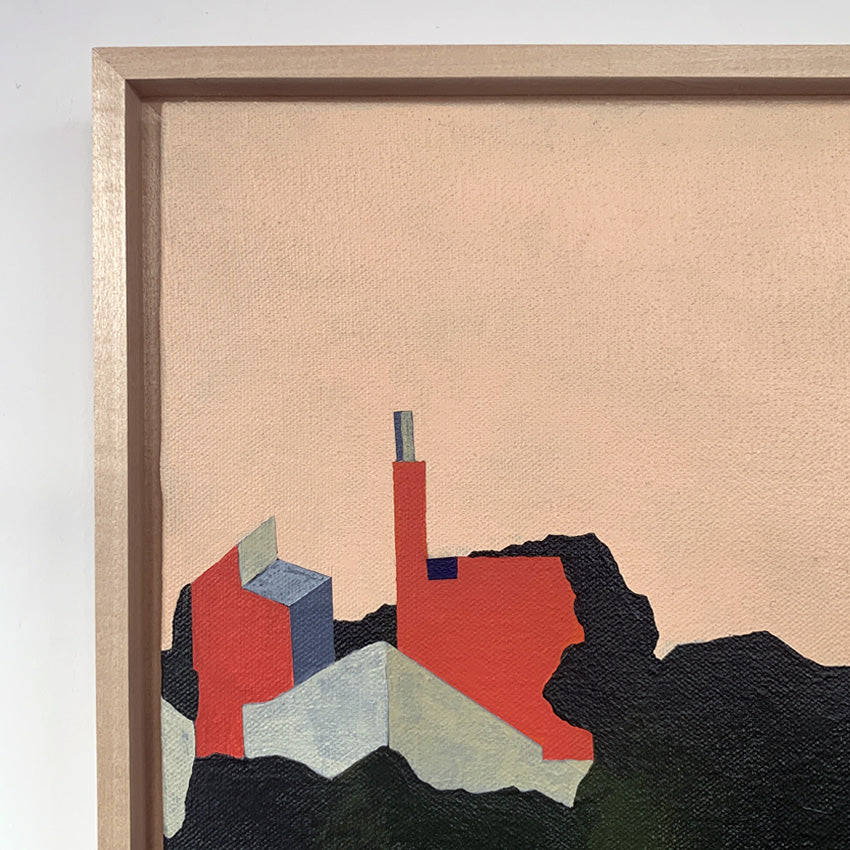 Houses In The Woods Painting No 5